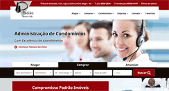 Desktop Screenshot of padraoimoveisrs.com.br